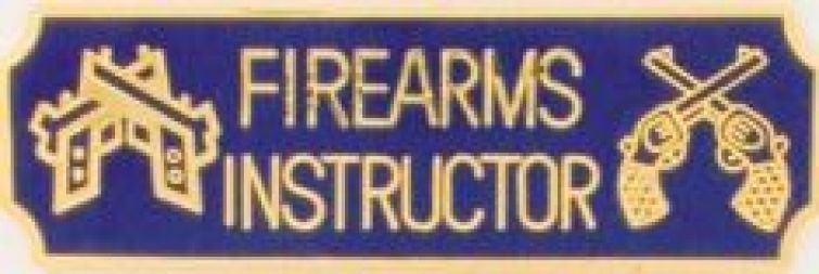 DISCONTINUED ITEM:  FIREARMS INSTRUCTOR UNIFORM PIN.